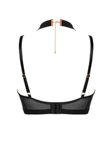 Reggiseno nero con choker