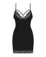 Chemise nero con perizoma