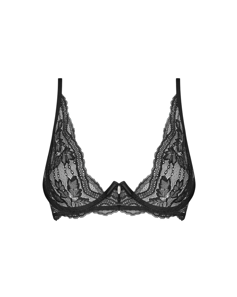 Black underwired bra