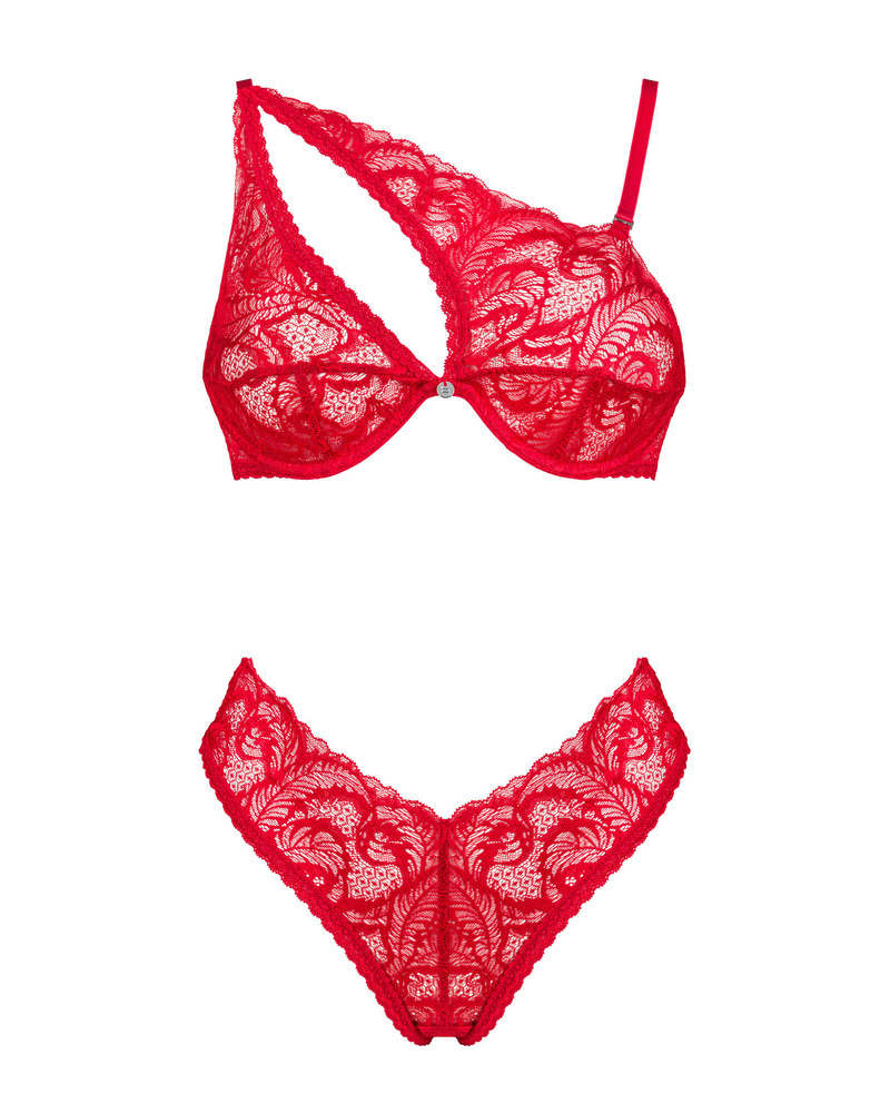 Set rosso: reggiseno e mutandine