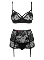 Lace set with garter belt