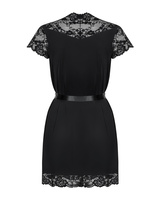 Elegante, peignoir nero