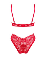 Set rosso: reggiseno e mutandine