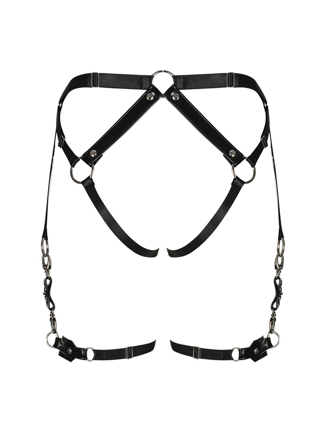 Spicy, black harness