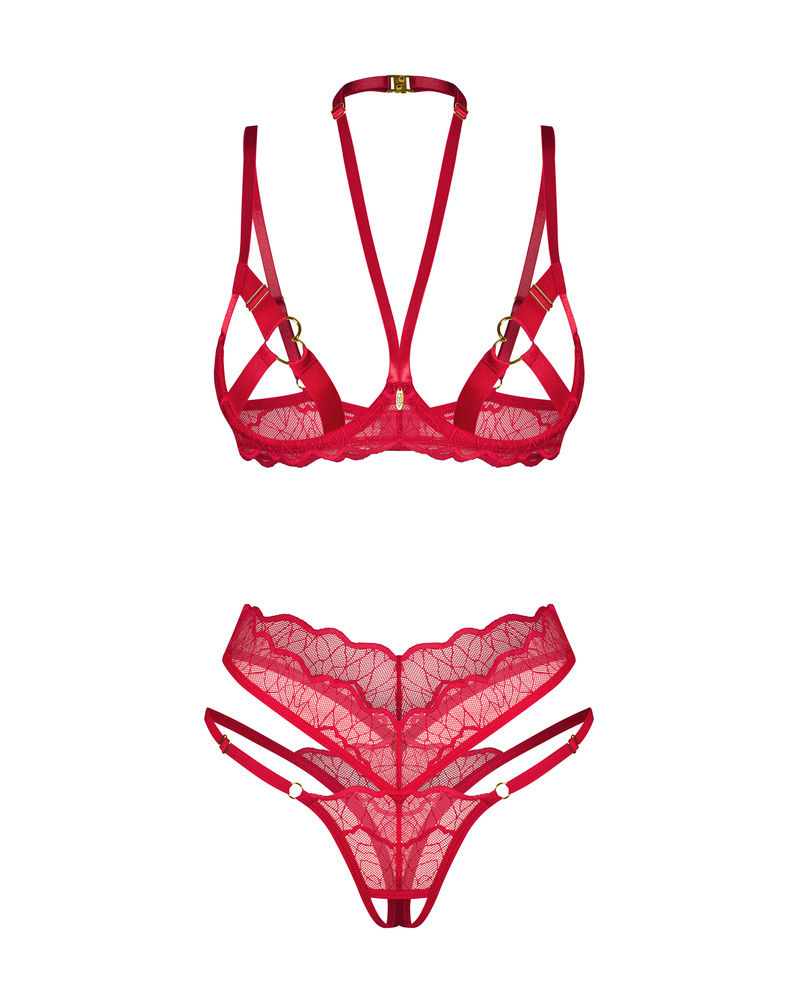 Crotchless, red set
