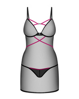 Chemise trasparente nera