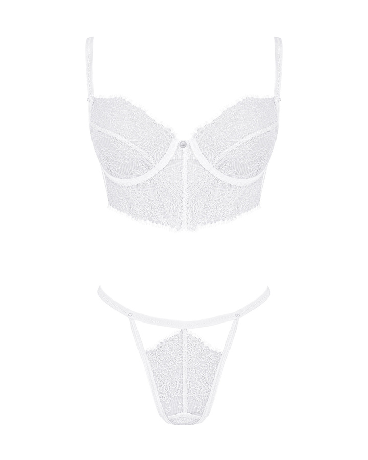 Set bianco: reggiseno & perizoma