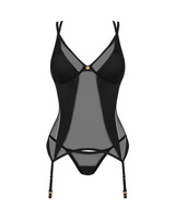 See-through corset & thong