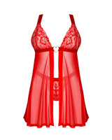 Babydoll rosso e perizoma